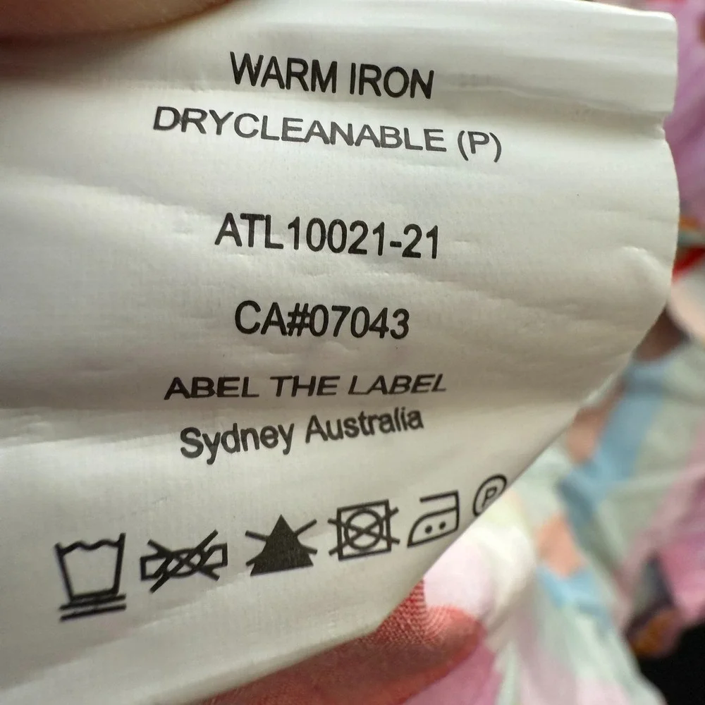 Abel The Label Smocked Maxi Dress Women's Small Multicolor Patchwork Party‎ - Picture 12 of 13